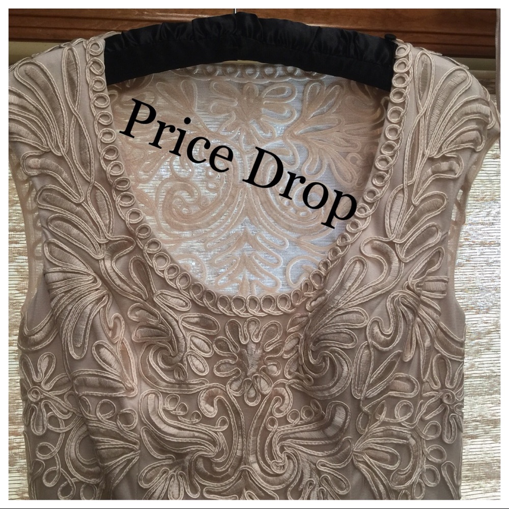 Sue Wong Illusion Back Dress. Beautiful details